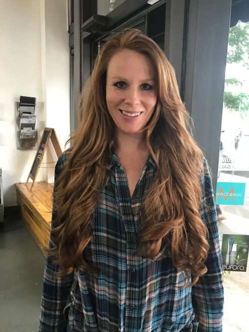 Hair Extensions photo, Denver Colorado. This client wanted 25 to 30 in Extensions for a wedding inst(..)